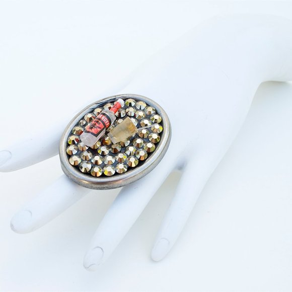BLOODY MARY RHINESTONE RING - Picture 3 of 4